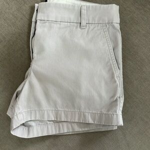 J. Crew Factory 3.5" chino shorts. Light Gray